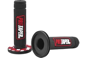 Wai Danie 1 Pair 7/8" 22mm Universal Powersports Grips Pro Dirt Pit Bike Grips Compatible with Yamaha PW80 Kawasaki BMW Suzuki ATV Pocket Bikes Mini Quads