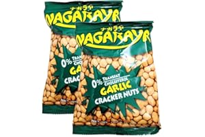 Nagaraya Cracker Nuts Garlic, 5.64 oz (Pack of 2)