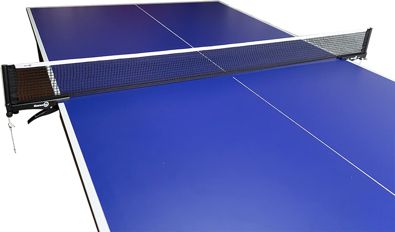 Sanung S506 Table Tennis Net and Post Set, Foldable Ping Pong Screw On Clamp Net Adjustable Post Set with Bead Chains Measuring Net Ruler for Any Standard Table Easy to Set up : Sports & Outdoors