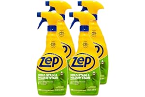 Zep Mold Stain and Mildew Stain Remover - 32 oz (Pack of 4) ZUMILDEW32 - Professional Strength No Scrub Formula