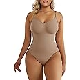 SHAPERX Women's Shapewear Bodysuit Tummy Control Body Shaper Seamless Sculpting Snatched Waist Body Suit