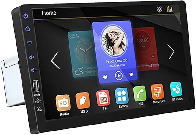 Amazon Micarba 9 タッチミラーリンク自動オーディオプレーヤーサブウーファーのブルートゥース Usbのdvrリアビューカメラ2dinカーラジオmp5プレーヤーワンディンオートラジオ1080phd高品質の12ヶ月保証 9 プレーヤー レシーバー 車 バイク