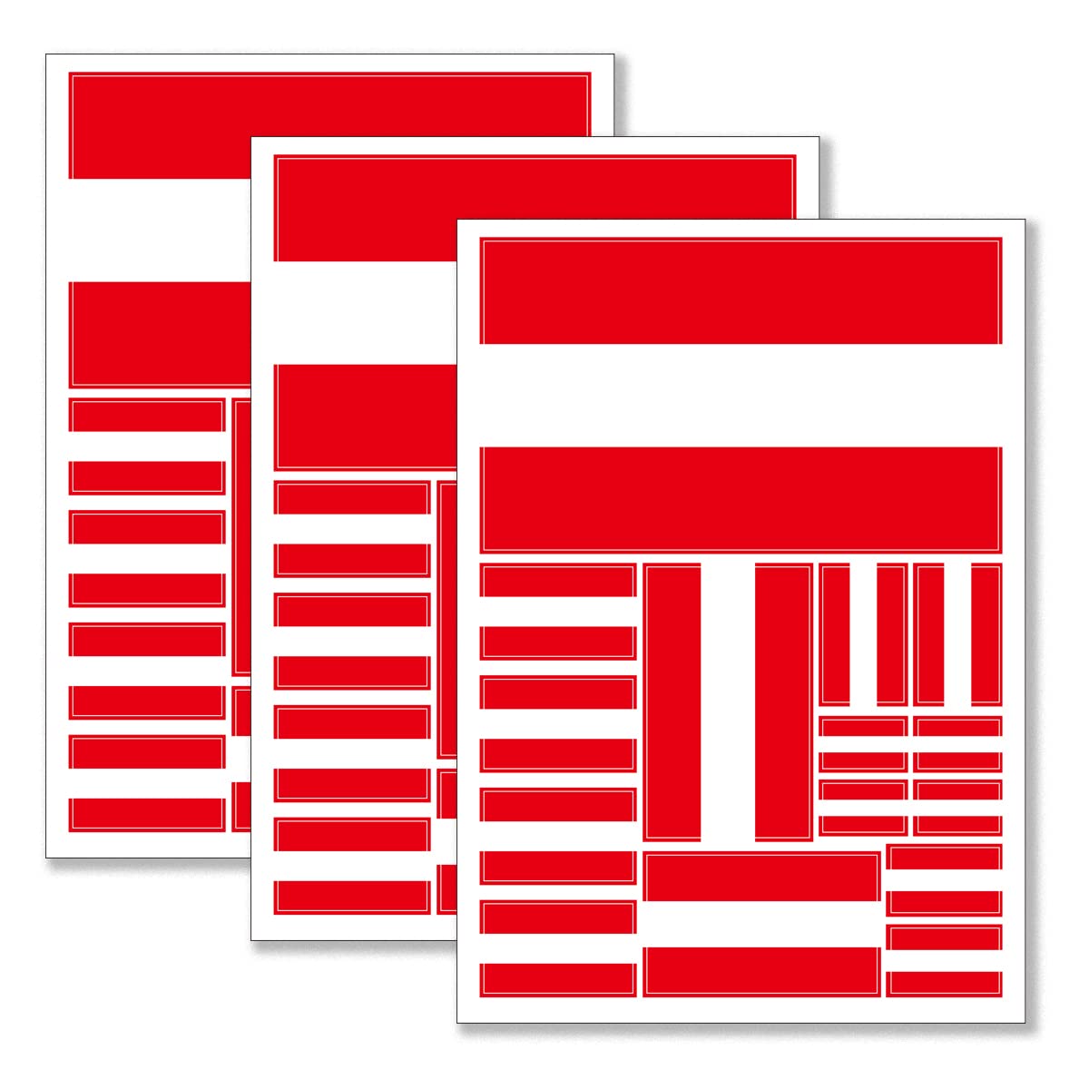 Photo 1 of QQSD Austria Flag Sticker Austrian Decal in Multiple Sizes, 3 Pack, 11.7 x 8.3 Inches