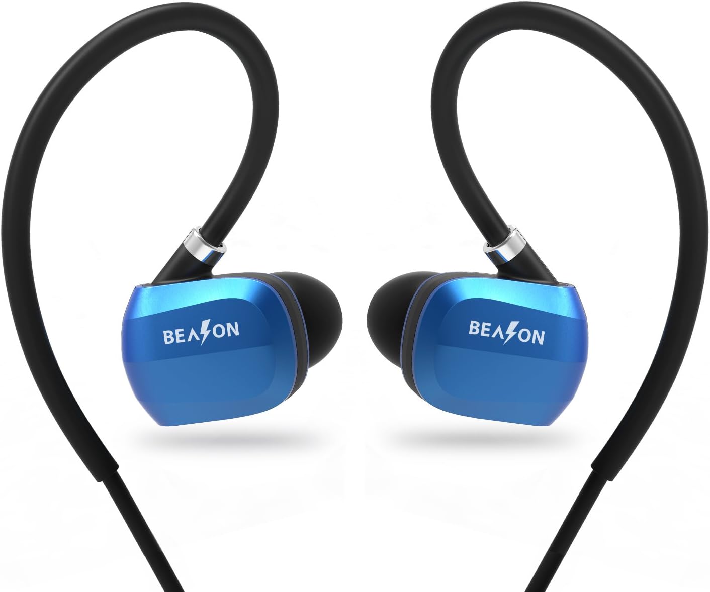 BEASON Running Wireless Waterproof IPX4 Bluetooth Earbud, Sports Workout Wireless Bluetooth 4.1 Headphone with Mic and 6 Hours Playtime, Noise Cancellation Headset with Deep Bass-Blue Color