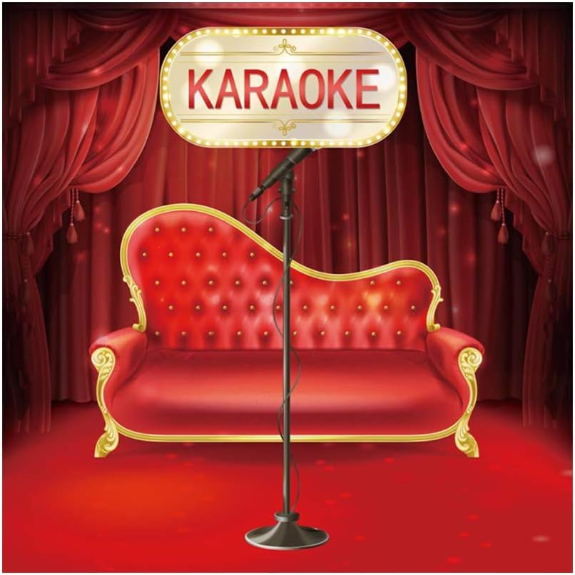 Leyiyi Music Stage Backdrop 8x8ft Photography Background KTV Karaoke