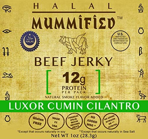 Mummified Jerky Halal Beef Jerky (Luxor Cumin Cilantro, 5)