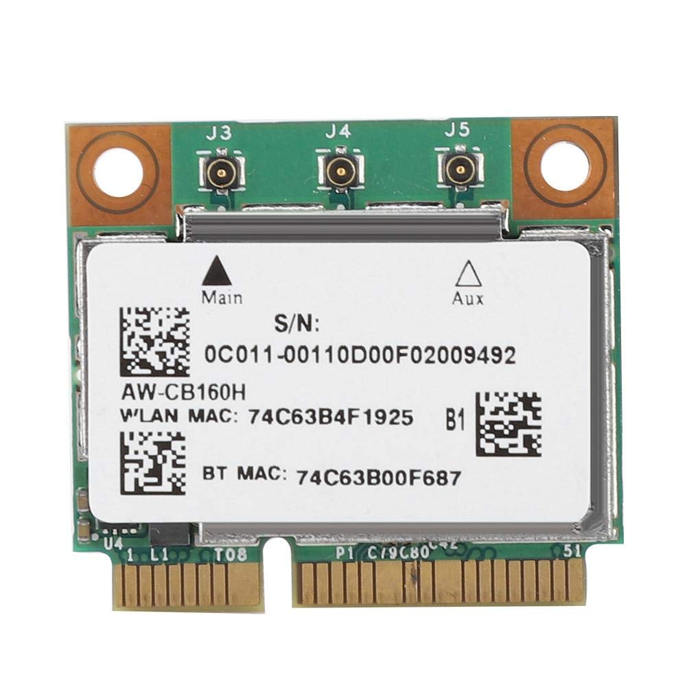 Pokerty Dual-Frequency Network Card, for Broadcom BCM94360HMB Azurewave AW-CB160H 1300Mbps 802.11ac 