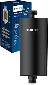 Philips Shower Filter In-Line 50,000 L 3-Stage Filtration NSF KDF Black