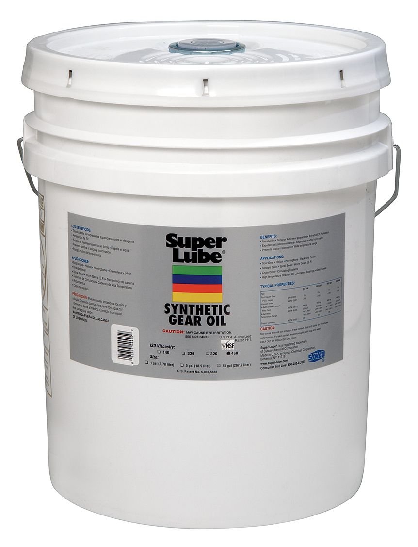 Pail Super Lube Synthetic Gear Oil ISO 150 5 Gal. Automotive