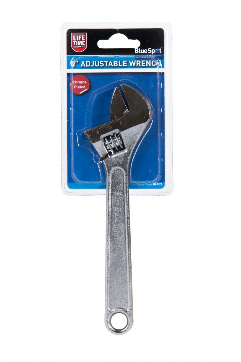 BlueSpot 06103 200mm (8") Adjustable Wrench