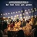 jerayley Solar Powered String Lights, 33Ft 20pcs Edison Bulbs with Hanging Sockets for Indoor/Outdoor Patio Garden Party Xmas Tree Wedding Decoration