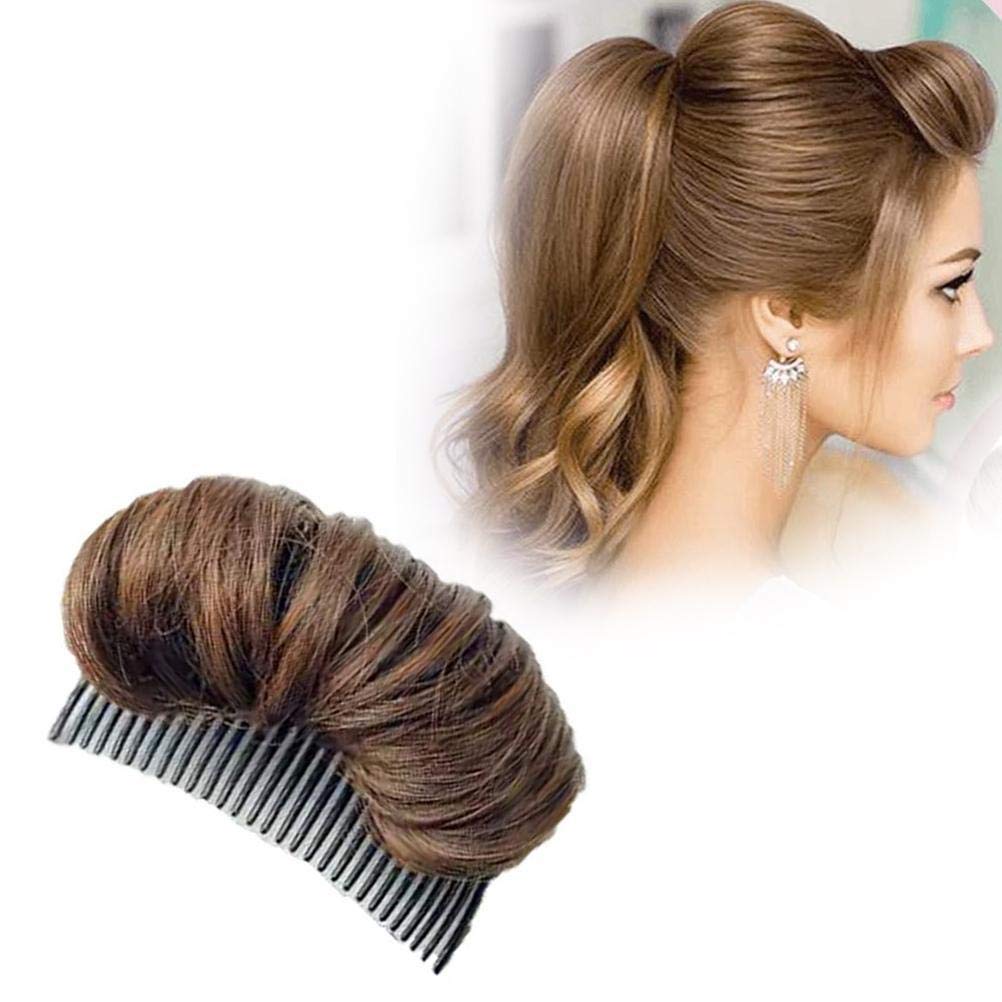 Styling Pads, DIY Fluffy Buns & Volume Enhancer for Elegant Style, Wig Styling Combs and Clips for Easy Updo, Light