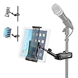 Moukey Tablet Holder for Mic Stand, Adjustable