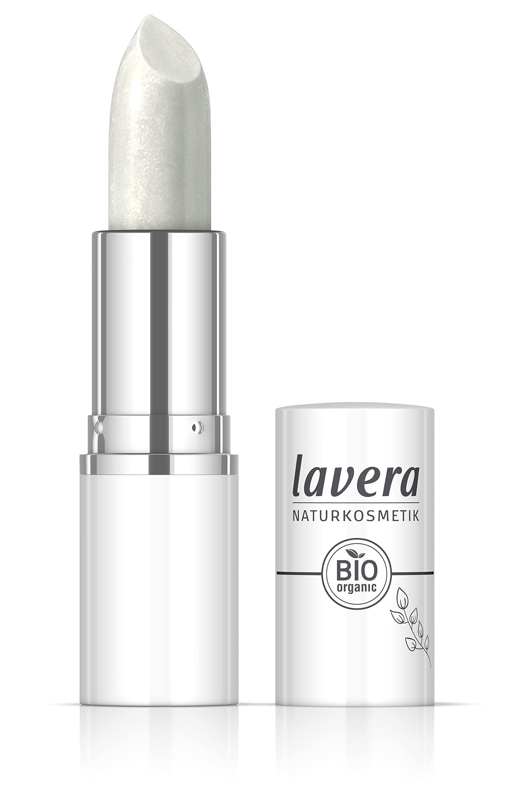 lavera Candy Quartz Lipstick - White Aura 02 - light texture - Up to 6 hours hold - Vegan - Natural cosmetics (1x 17.9 g)