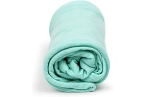 Pharmedoc Pregnancy Pillow Replacement Jersey Cover (Cover Only) for C Shaped Full Body Pillow - Body Pillow Cover Only - Mint