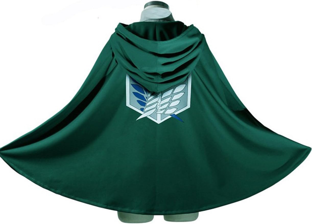 Life Star Attack on Titan (Shingeki No Kyojin) Survey Cosplay Cloak 70cm/27.6inch Green