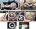 160pcs Car Motorcycle Bicycle Skateboard Laptop Luggage Vinyl Sticker Graffiti Luggage Decals Bumper Stickers, 100 Colorful and 60 Black and White Random Music Film Vinyl Guitar Sticker