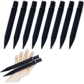 Leewoth 8pcs Landscape Light Stakes Plastic Ground Spikes ABS Ground Spikes Solar Lights Replacement Stakes Garden Lights Landscape Security Light 8.25 Inch
