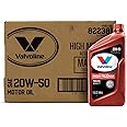 Valvoline High Mileage with MaxLife Technology SAE 20W-50 Synthetic Blend Motor Oil 1 QT, Case of 6