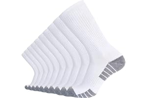 SoxDaddy Men’s 10Pairs Athletic Casual Socks Comfy Cotton Cushion Crew Socks