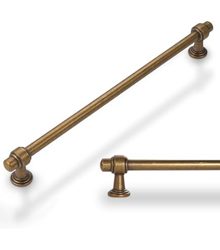 Amazon.com: Amasideca 10 Pack Antique Brass Cabinet Pulls 10 Inch