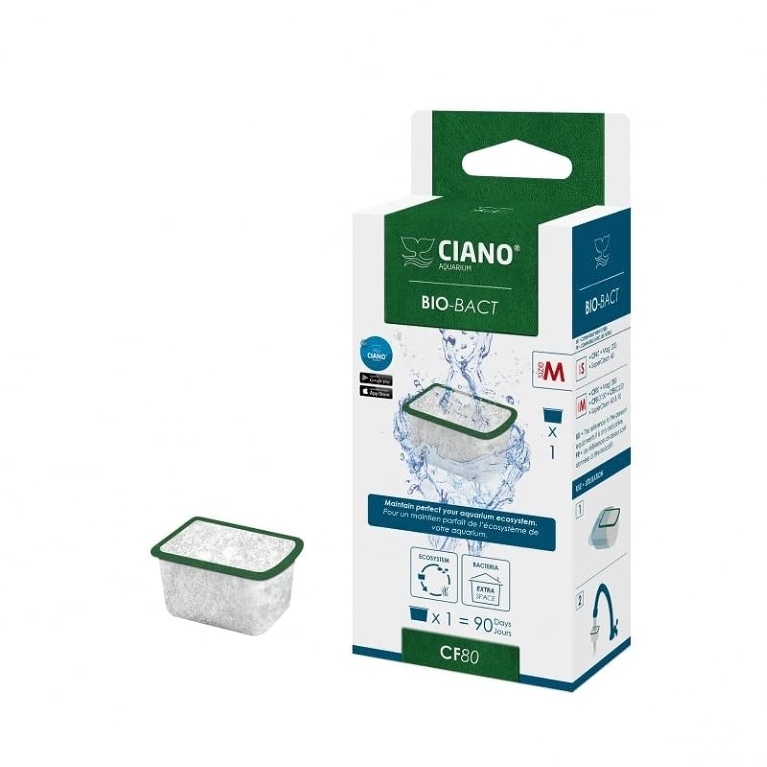 Ciano Bio-Bact Filter Media Cartridge M (Medium) for CF80