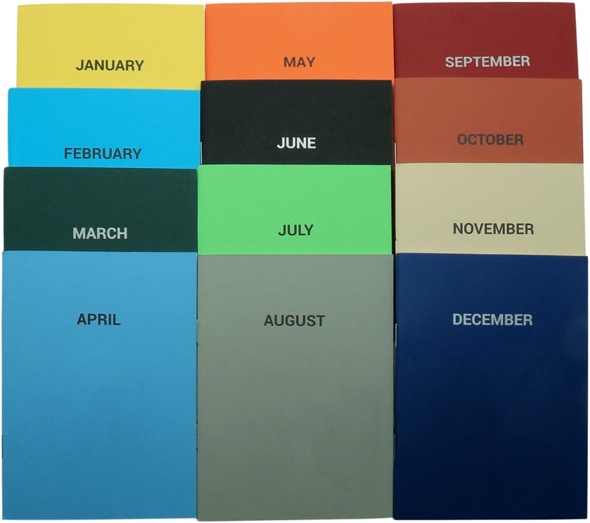 THINKPOT Monthly Planner Notebooks (Set of 12)
