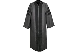 GRADWEAR Unisex Premium Doctoral Graduation Robe - PhD University Gown