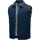 TBMPOY Men's Vest Casual Lightweight Thin Utility 3 Zip Pockets Stylish Sleeveless Jackets Summer Fall Golf Travel Business