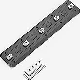 WEYLLAN Mlok Arca Rail Bipod Mount Adapter Quick Release Plate for Tripod Ball Head MK180 Aluminium Alloy Plate Lengthened Compatiable ARCA & RRS Dovetail Standard
