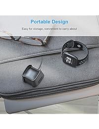 Para Fitbit Versa Cargador, Hagibis USB de repuesto Cable de carga Dock para nuevo Fitbit Versa Smartwatch (2 unidades)