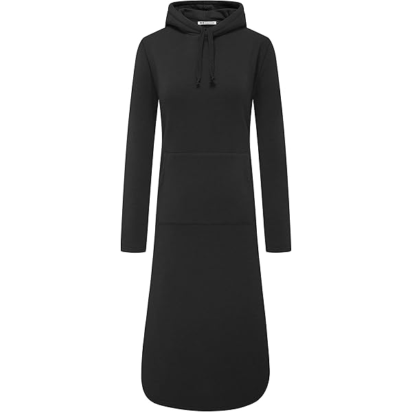 Women's Pullover Long-sleeve Fleece Dress With Mask - View #6