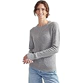 Style Republic Women's 100% Pure Cashmere Long Sleeve Crew Neck Sweater - Soft, Warm, and Stylish Winter Knit Pullover
