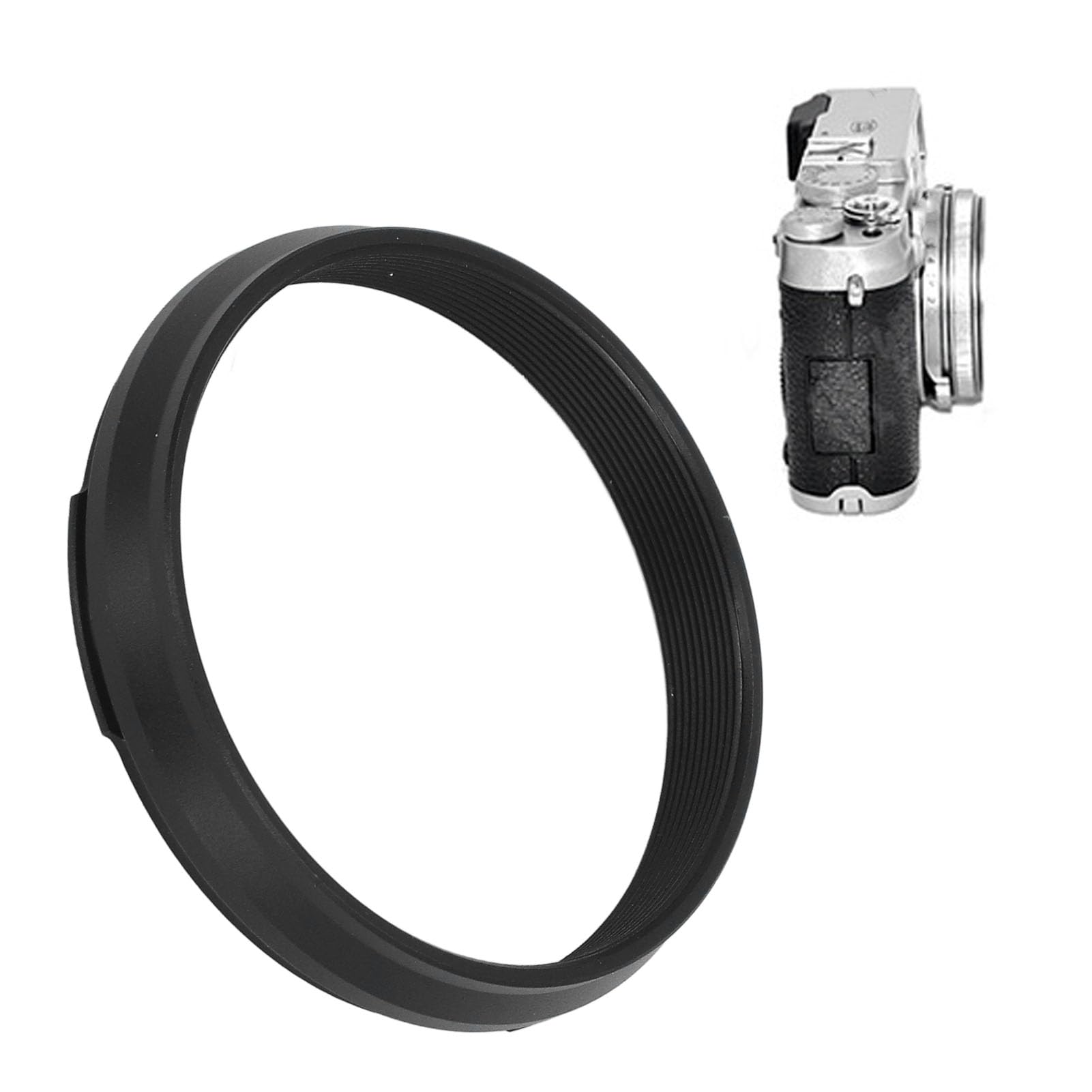 49mm Lens Filter Adapter Ring for X100V X100VI X100F X100 X100T X100S X70 Camera, Fits 49mm UV CPL ND Filter Replace X100 (Black)