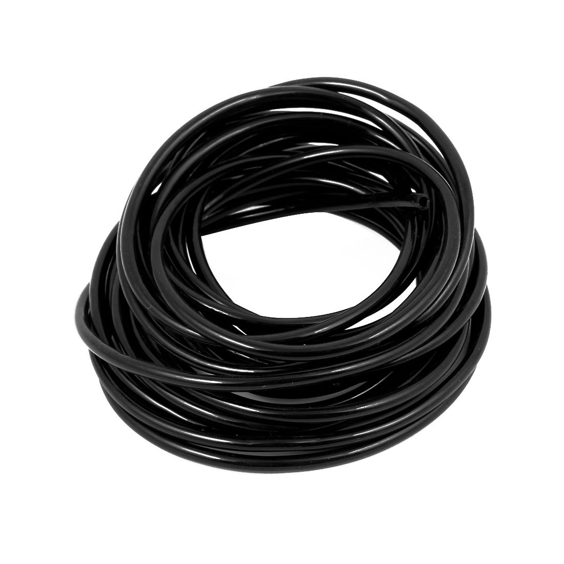 Sourcingmap 6M 20Ft 4mm OD 2mm Inner Dia Pneumatic Polyurethane PU Air Tube Pipe Hose Black