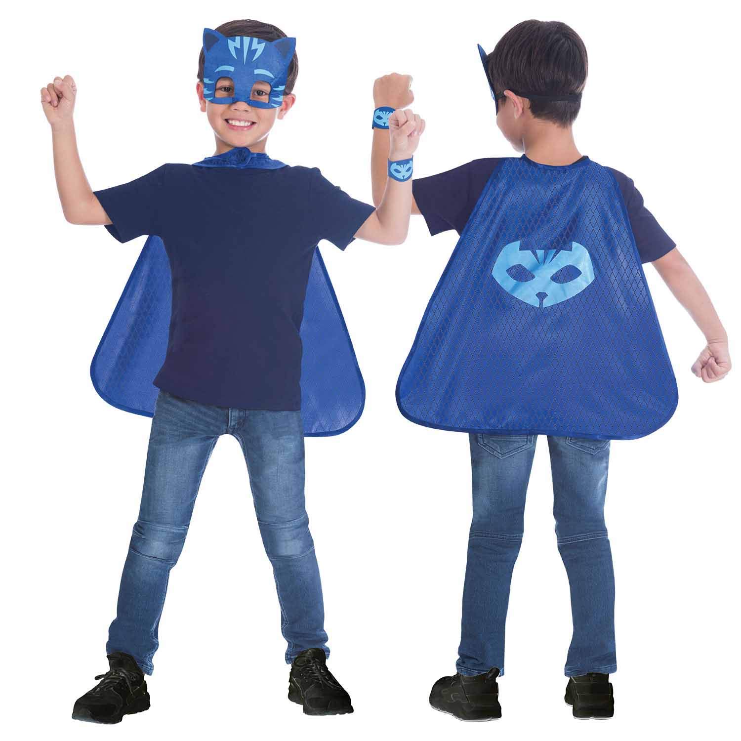 (PLL) (Fix 0/1) (9903735) Child Boys Catboy Cape & Mask Set