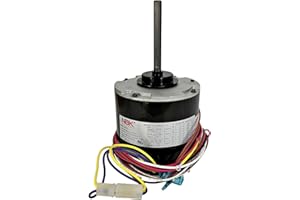 PELLETHEAD US Motors 5464 2-Speed HVAC Condenser Blower Fan Motor for Emerson NIDEC ProTech Rheem 5464 & Packard FE6001F, 1/3 HP, 208-230V, OEM Caliber