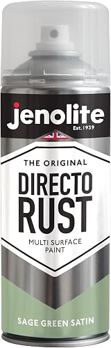Jenolite Directorust Satin Finish Sage Green 3 x 400ml Direct To Rust view 4