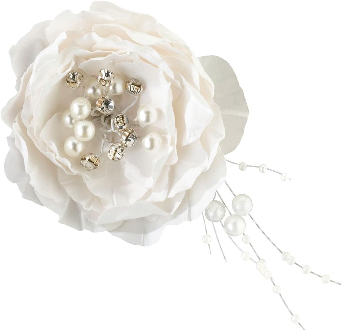 Amazon Com Lillian Rose Pretty Jewel Flower Wedding Hair Clip