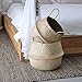 VNCraft Foldable Large Seagrass Belly Basket with Handles for Storage, Nursery Laundry Tote Beach Bag Plant Pots Cover Indoor Decorative