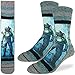 Good Luck Sock Men's Scuba Diver Crew Socks - Grey, Adult Shoe Size 8-13