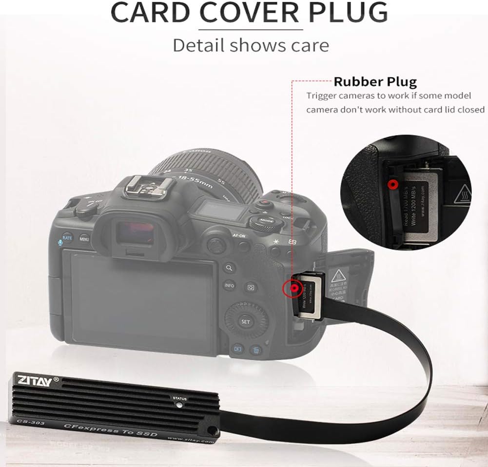 ZITAY CFexpress to SSD Converter Card Reader, CFexpress Card to NVME M