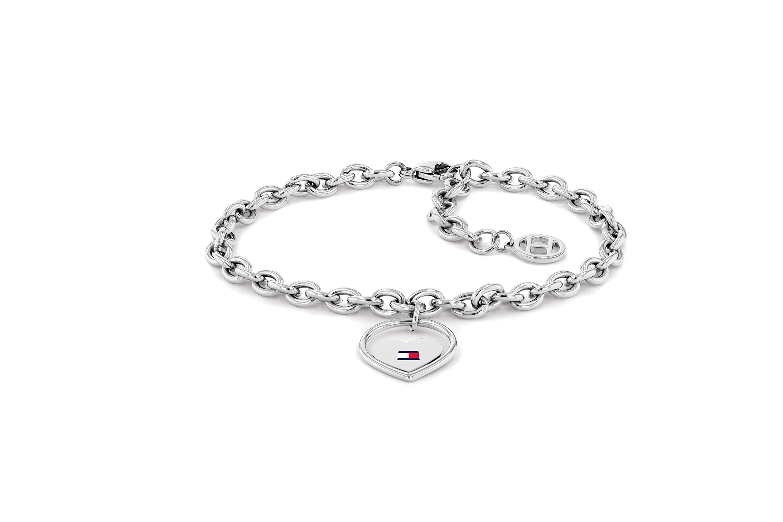 Tommy Hilfiger Jewelry Women's Bracelet in Stainless Steel with a Heart Charm - 2780553