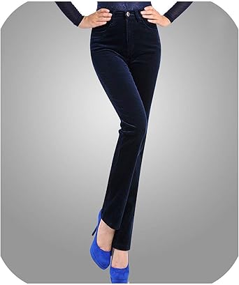 dark blue corduroy pants womens