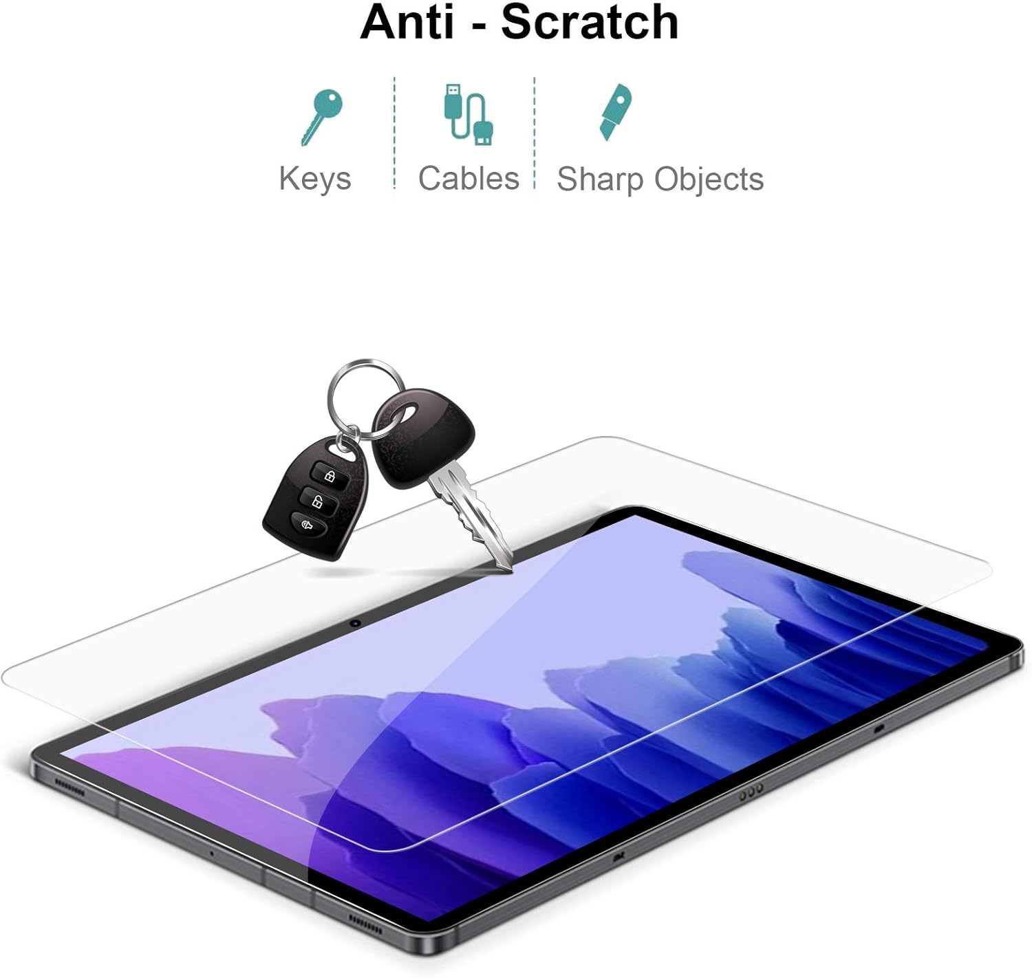 Gerutek [2-Pack Screen Protector for Samsung Galaxy A7 10.4" 2022/2020 - Image 5