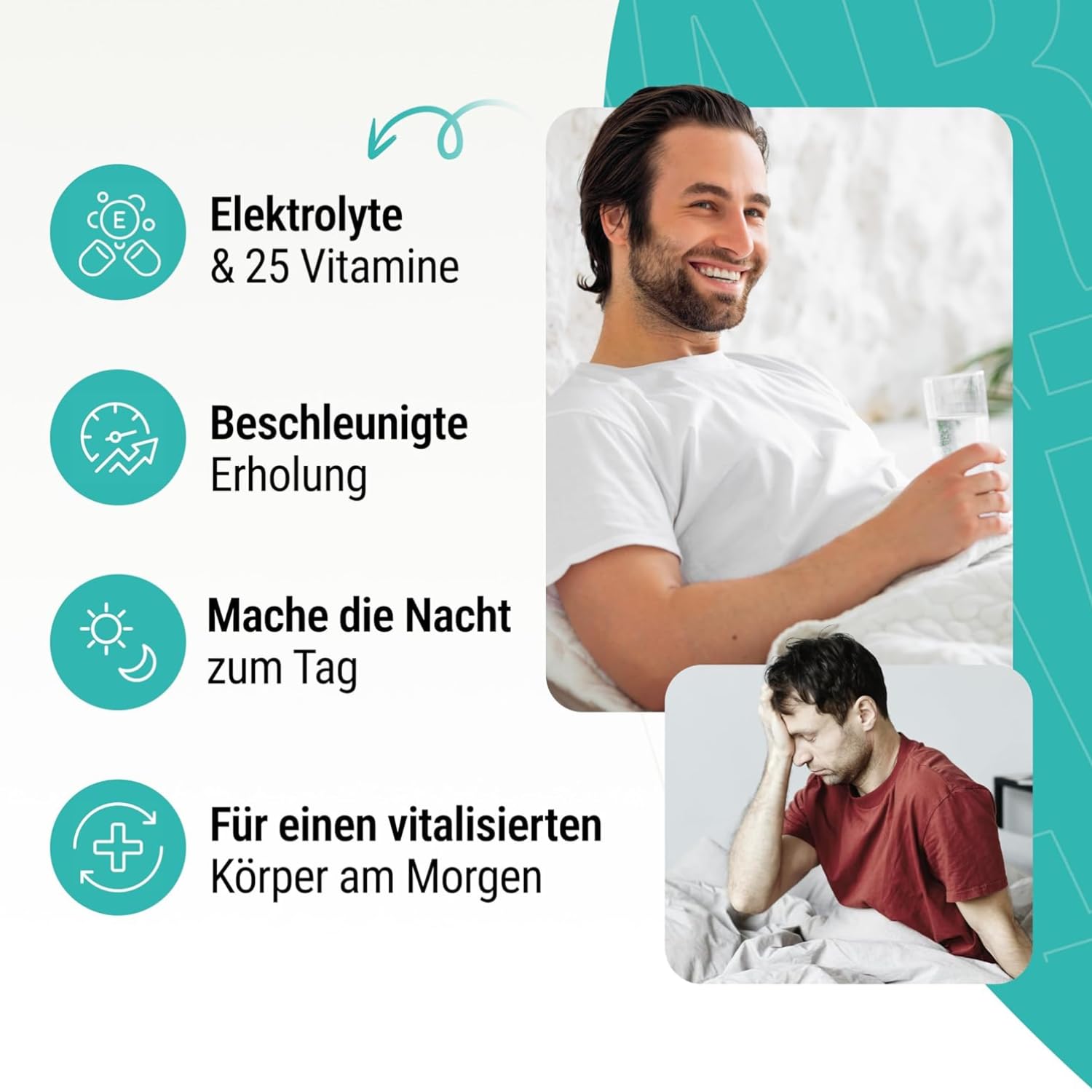 PARTYUP mit 25 Elektrolyten, Vitaminen & Mineralstoffen, 90 After Party Kapseln, für den Morgen Danach, 90 Kapseln 4