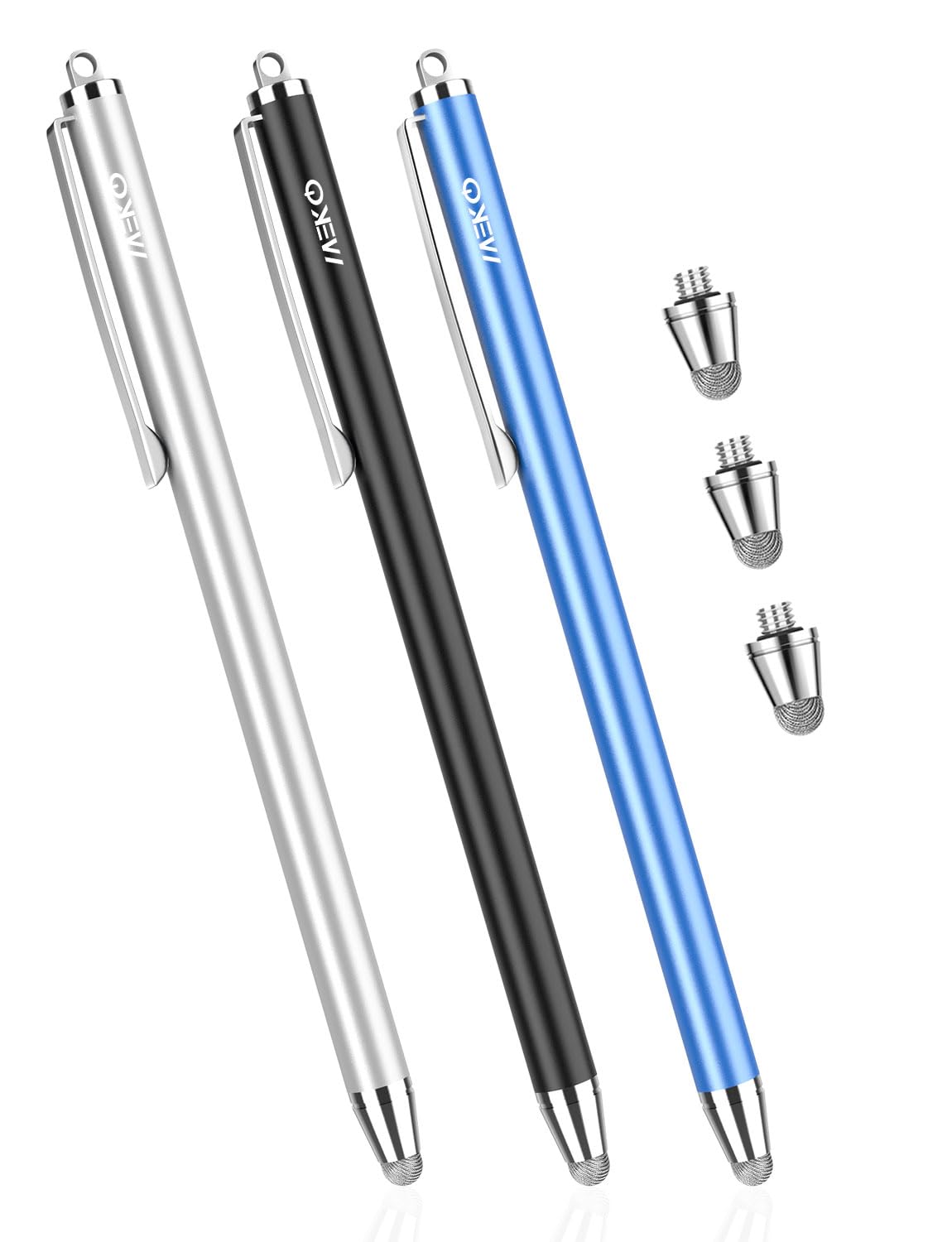 MEKO iPadタッチペン ブルー/ブラック/シルバーの商品画像