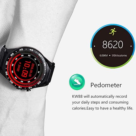 KJHG Smartwatch (GPS) para la Salud y la Forma física con ...