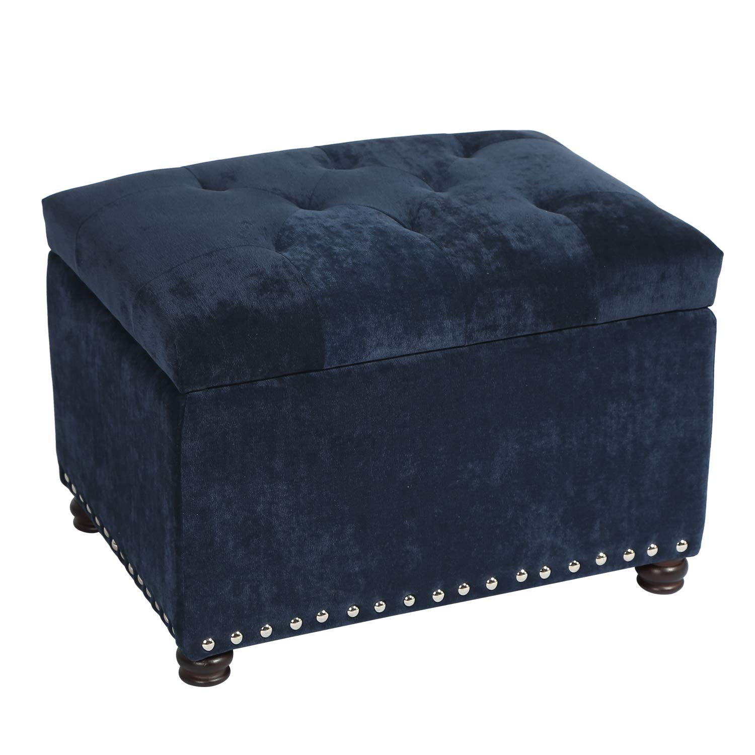 Best royal blue tufted ottoman
