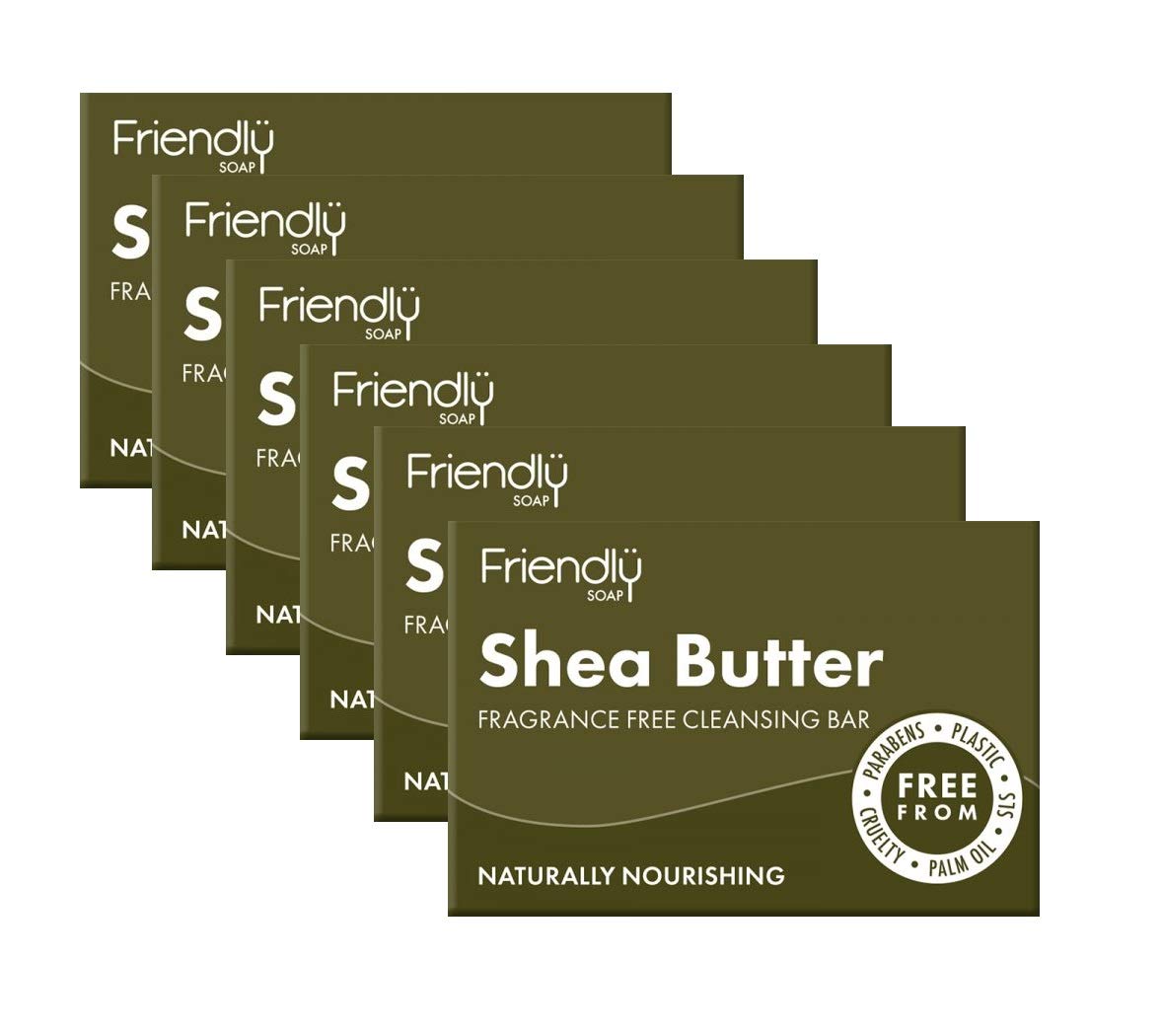 Friendly Soap Handmade Natural Shea Butter Bar (Case of 6)